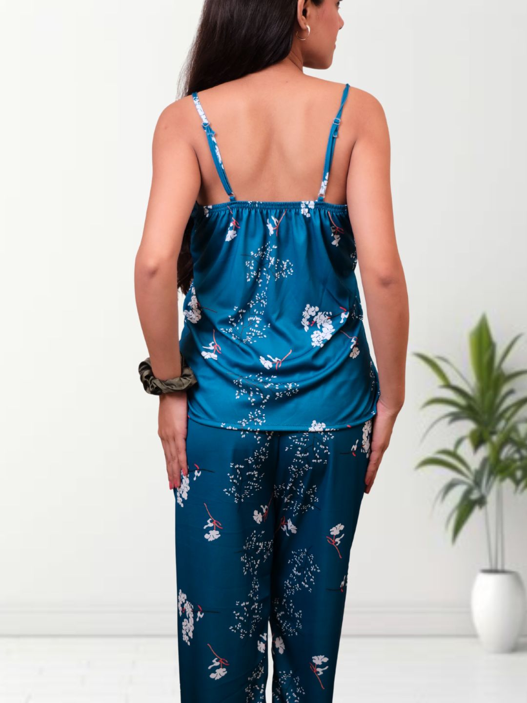 Floral Teal Nightsuit