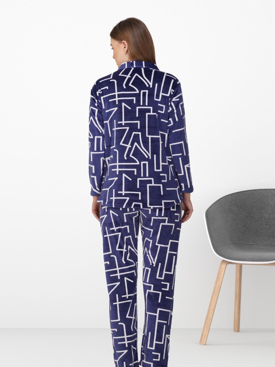 Blue Abstract Nightsuit