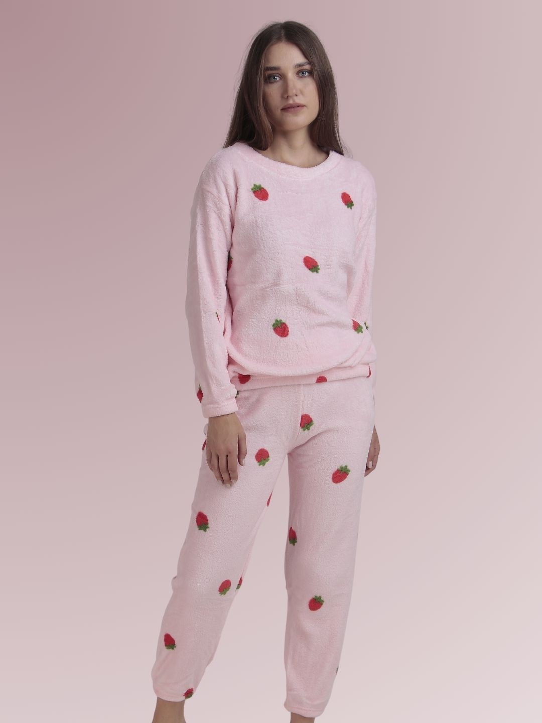 Berry Cute: Baby Pink Nightsuit