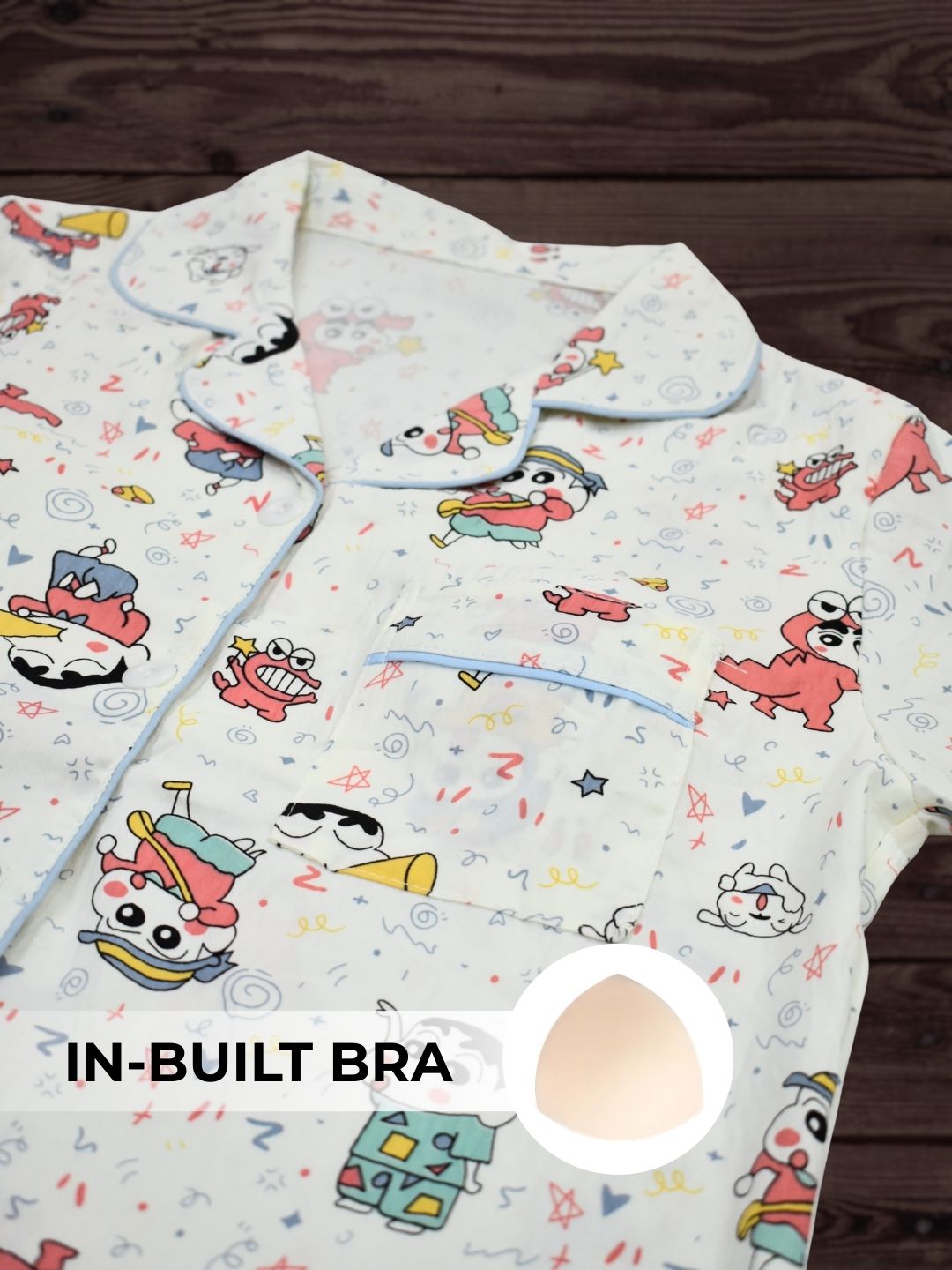 Shinchan Padded Nightsuit Set (3PCS)