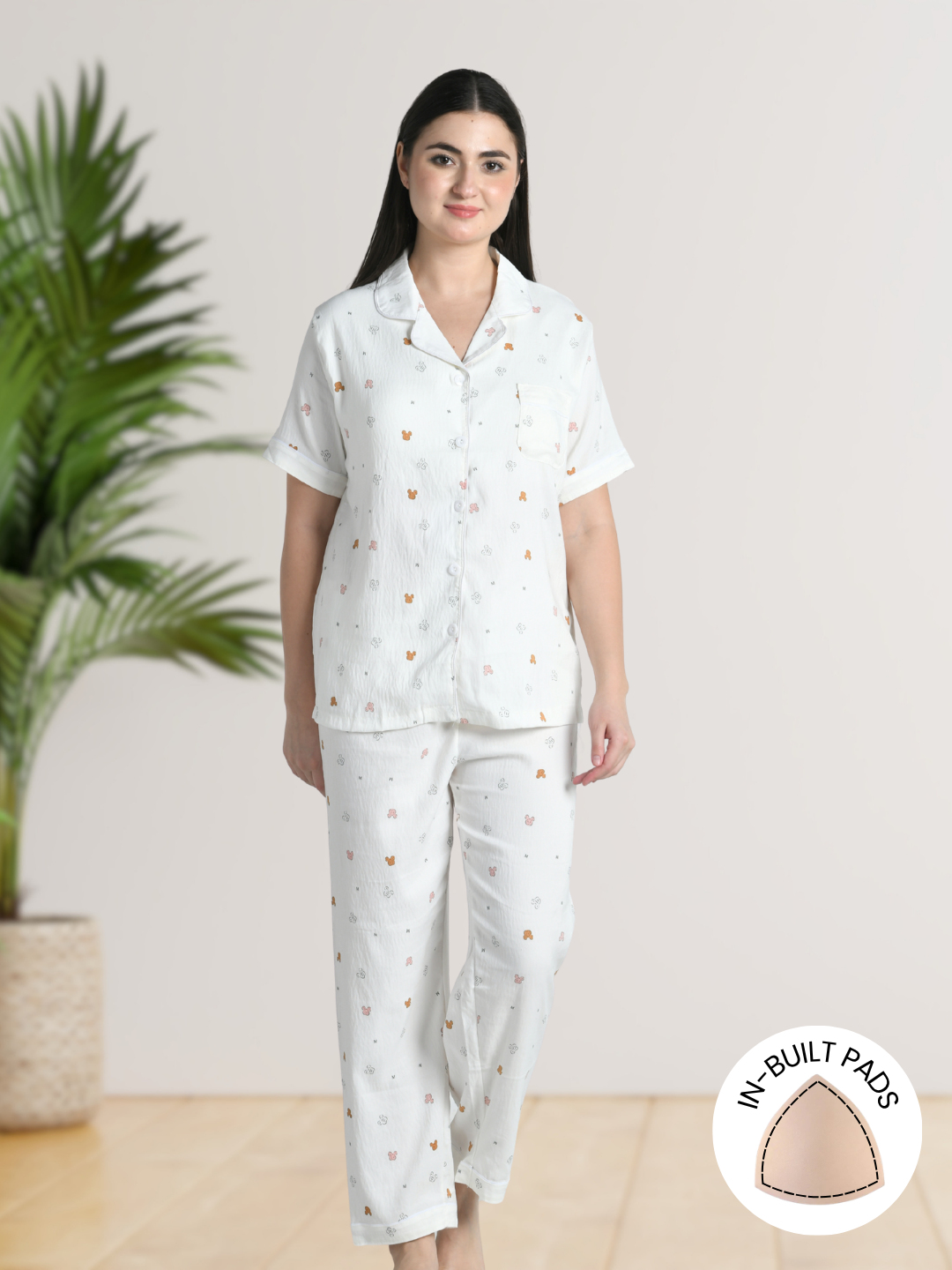 Teddy Pop Padded Nightsuit (3 Pc Set)
