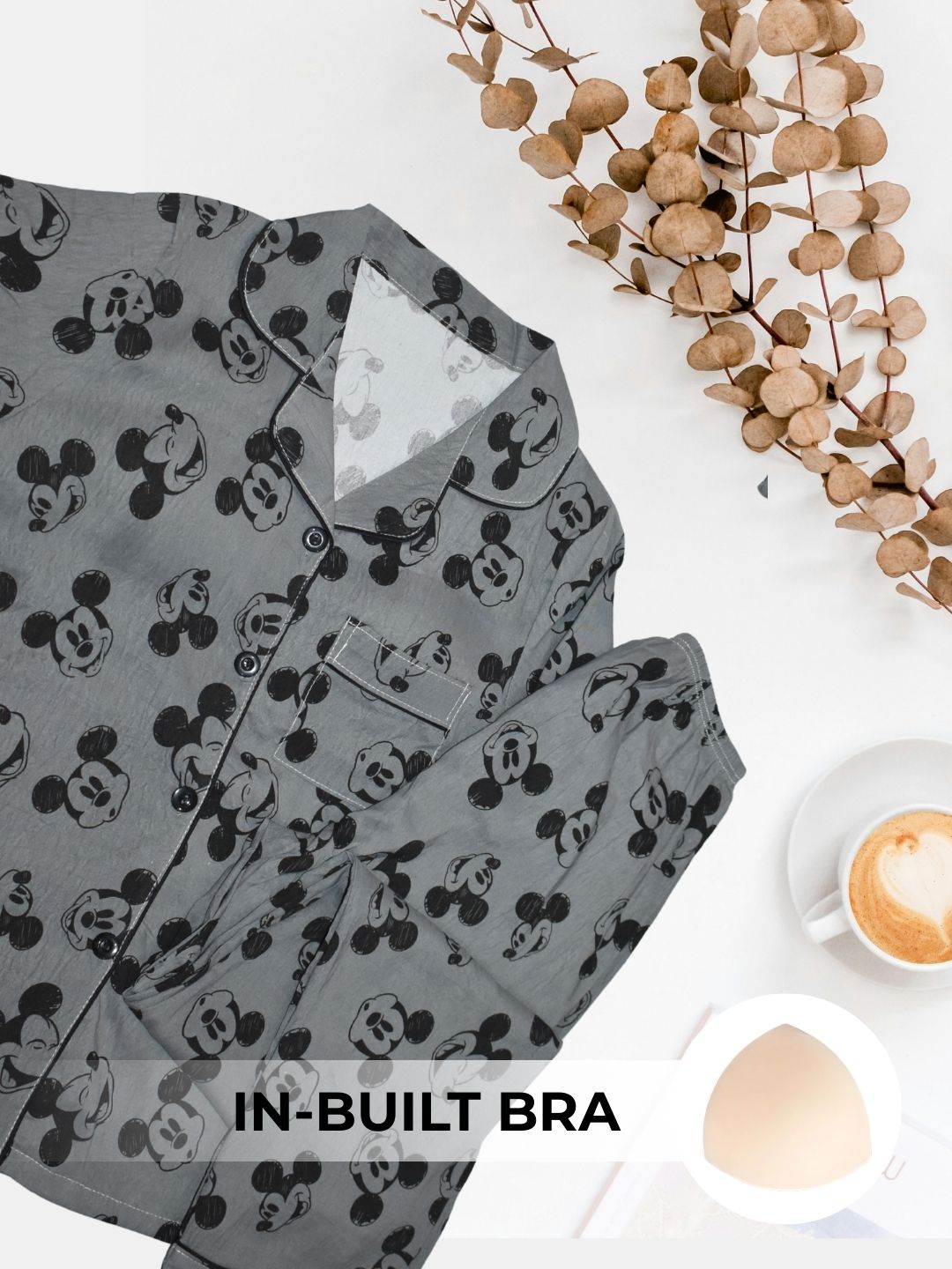 Mickey & Me Padded Nightsuit Set (3PCS)