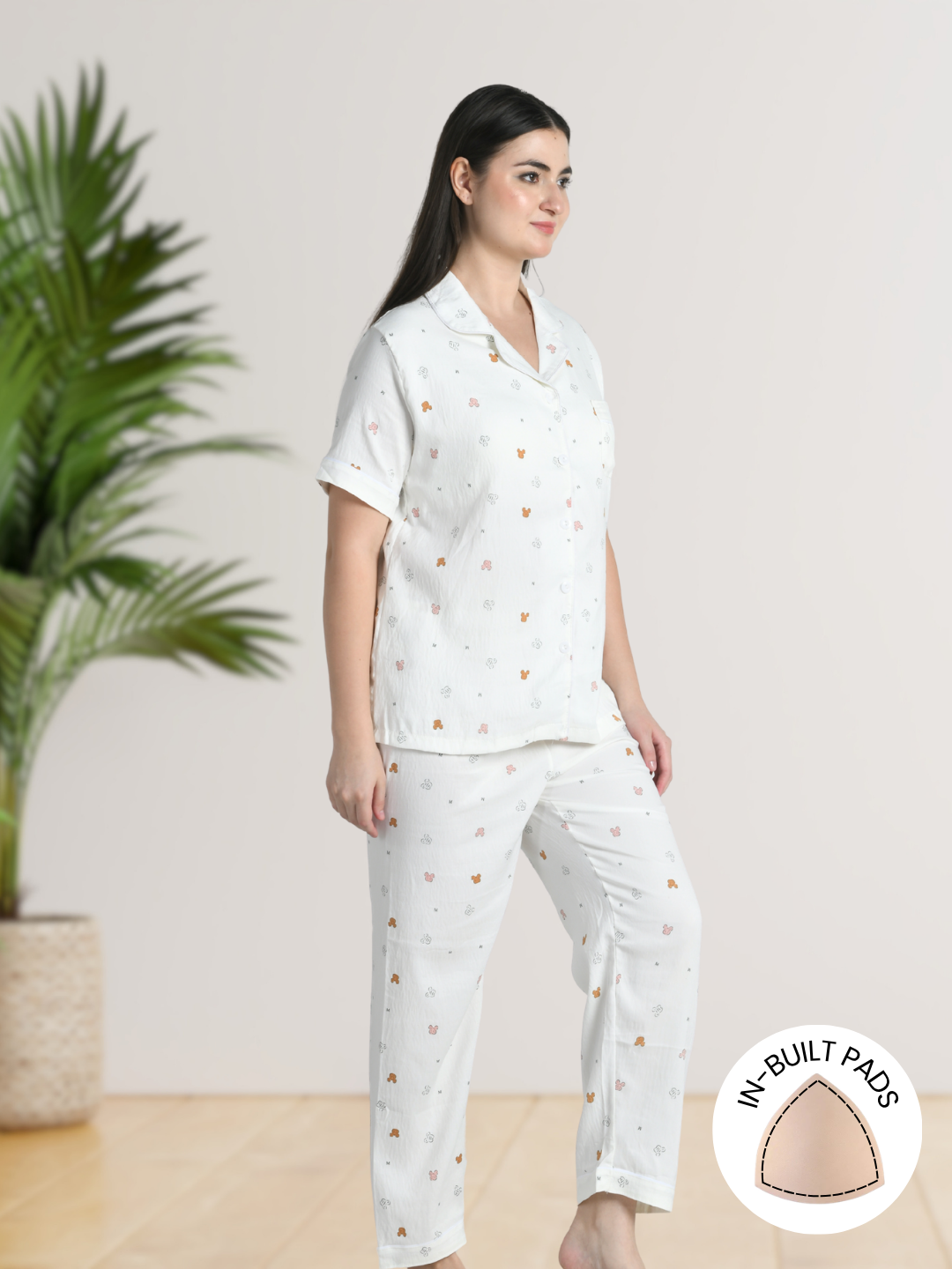 Teddy Pop Padded Nightsuit (3 Pc Set)
