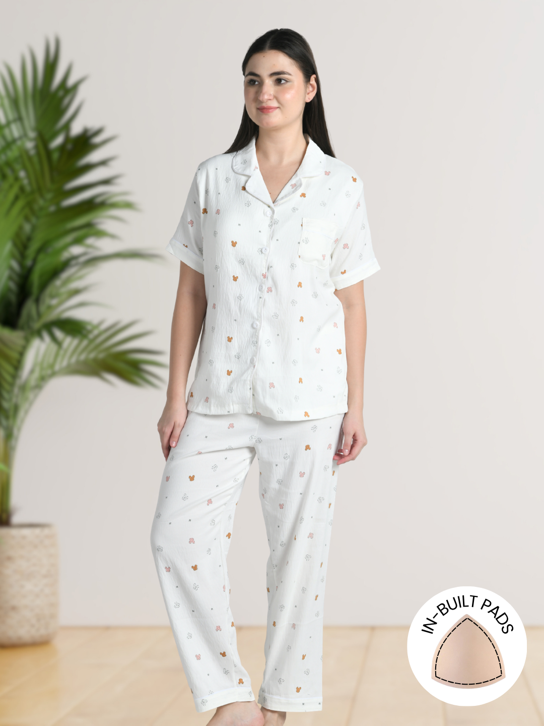 Teddy Pop Padded Nightsuit (3 Pc Set)