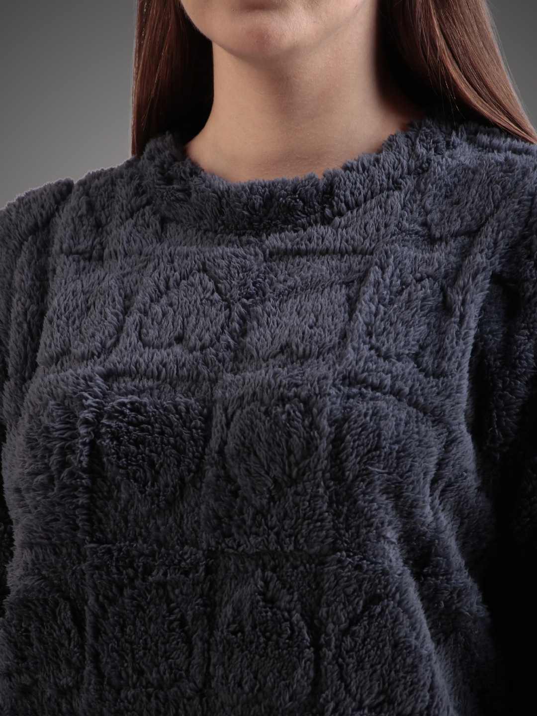 Dark Grey Dreamy Hearts Nightsuit