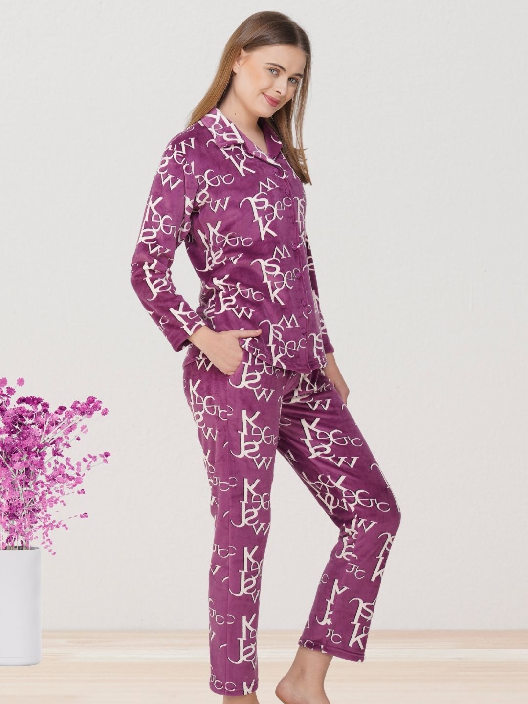 Plum Dreamy Nightsuit