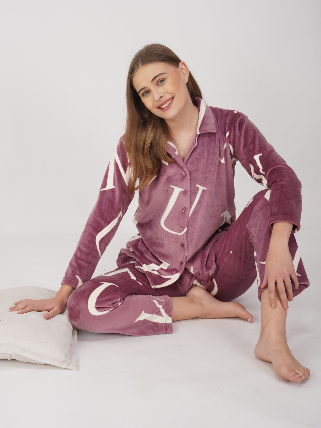 Blush Script Nightsuit