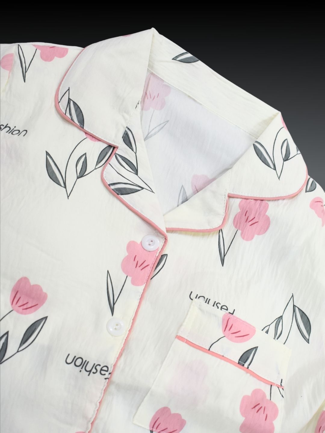 Dreamy Florals Padded Nightsuit Set (3PCS)