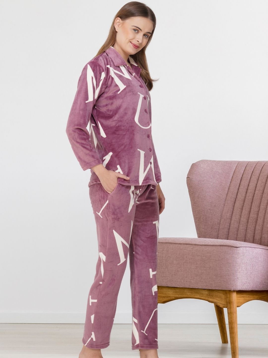 Blush Script Nightsuit