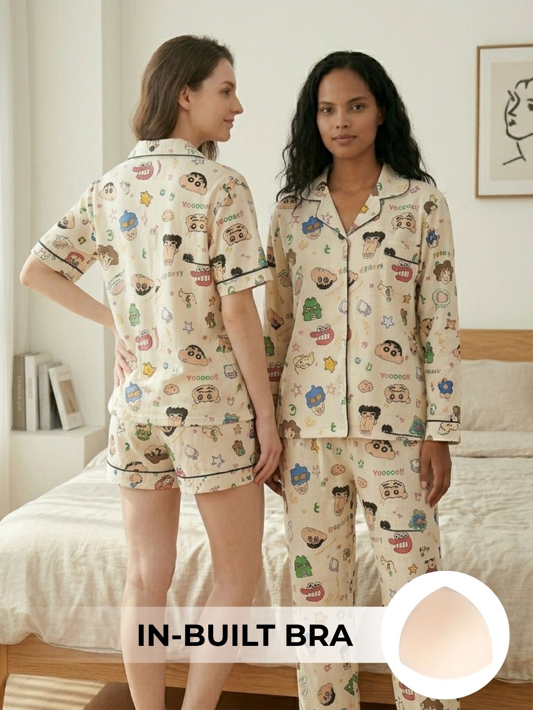 Shin-chan Padded Nightsuit (3PCS)