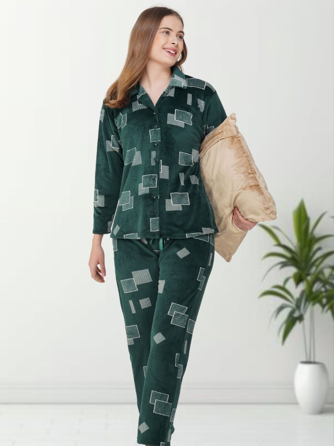 Chic Green Nightsuit