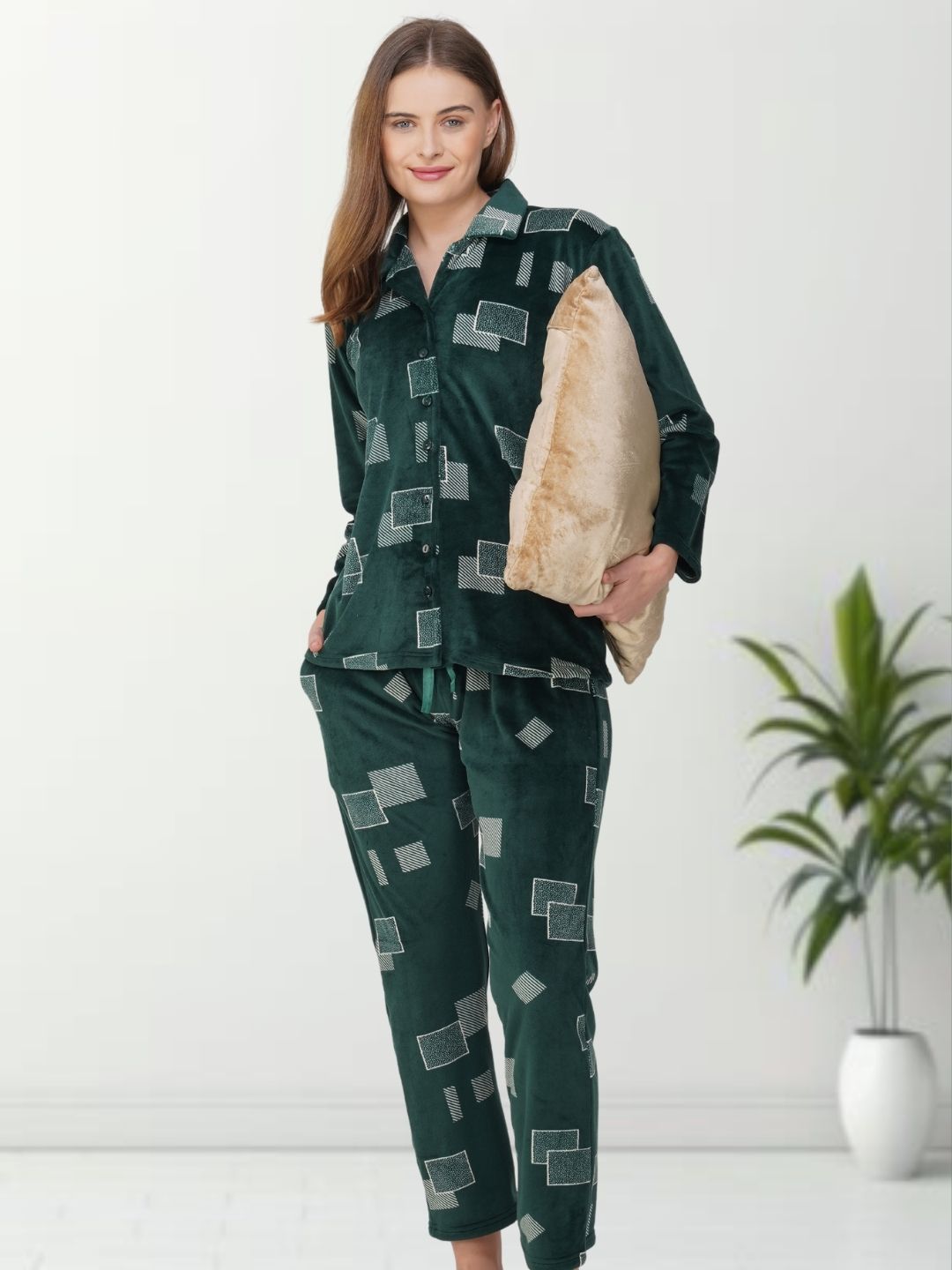 Chic Green Nightsuit