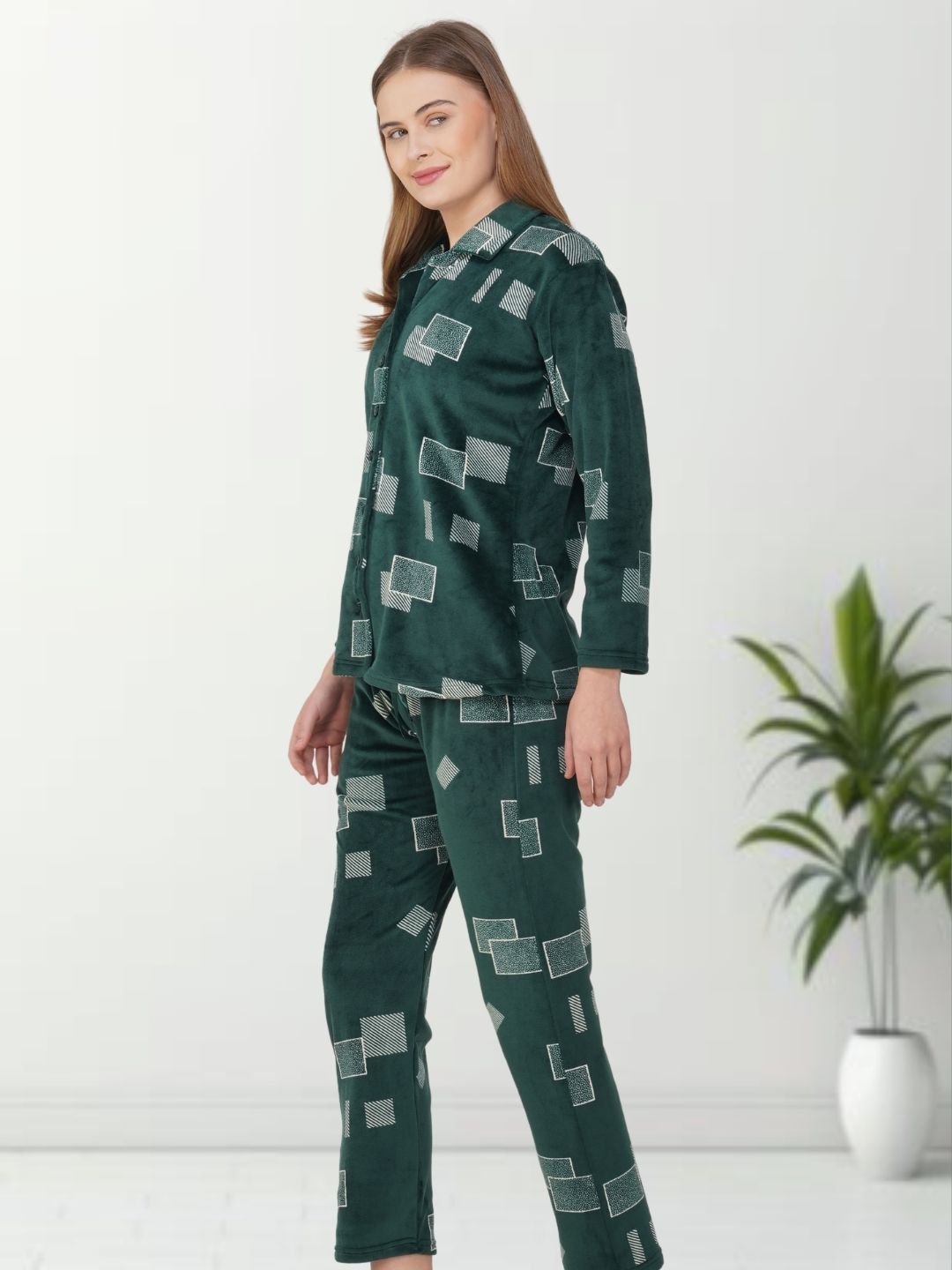 Chic Green Nightsuit