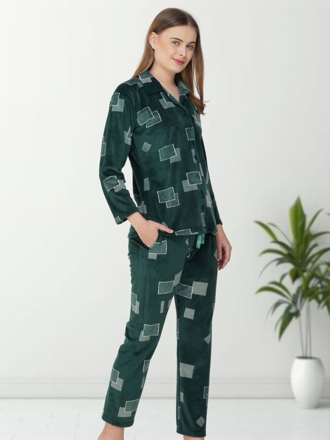 Chic Green Nightsuit