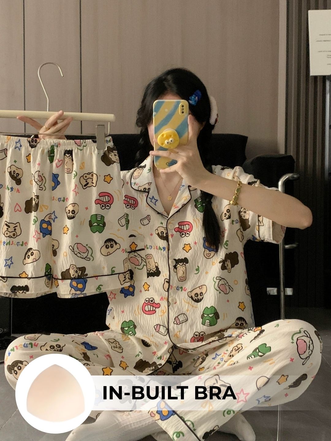 Shin-chan Padded Nightsuit (3PCS)