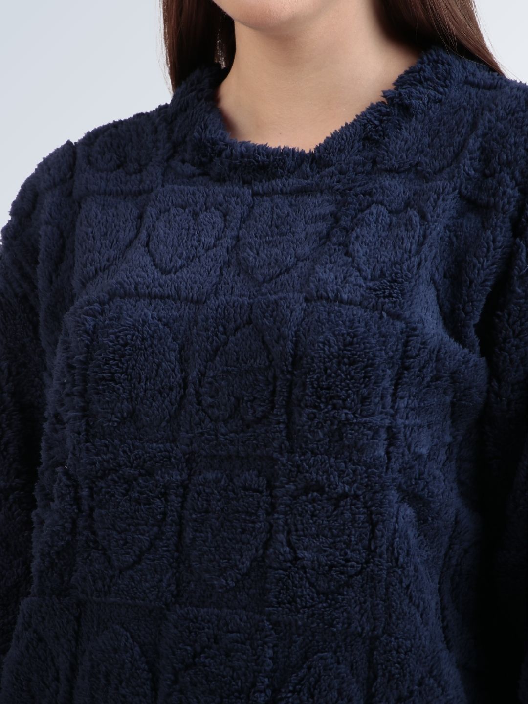 Navy Blue Dreamy Hearts Nightsuit