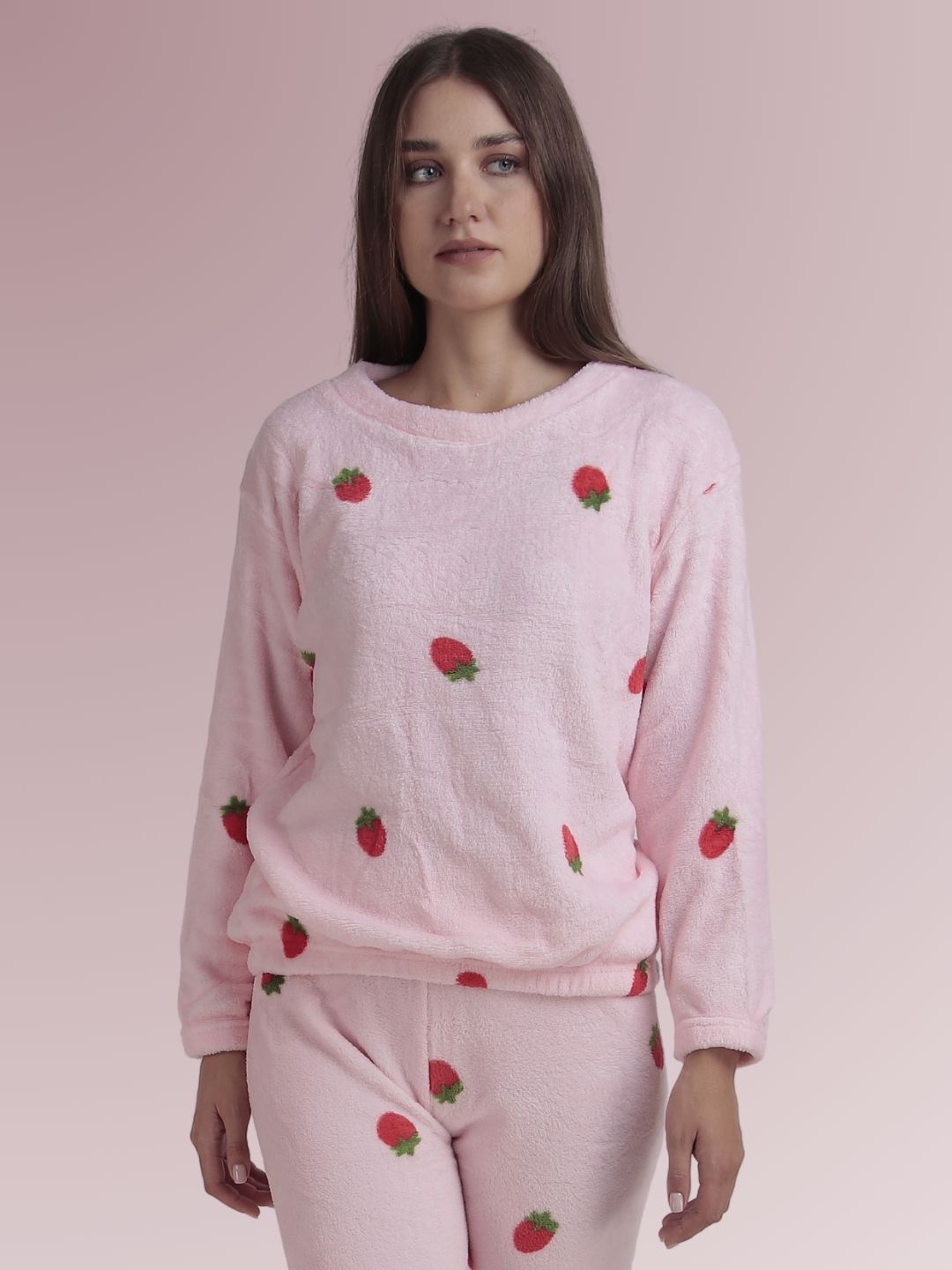Berry Cute: Baby Pink Nightsuit