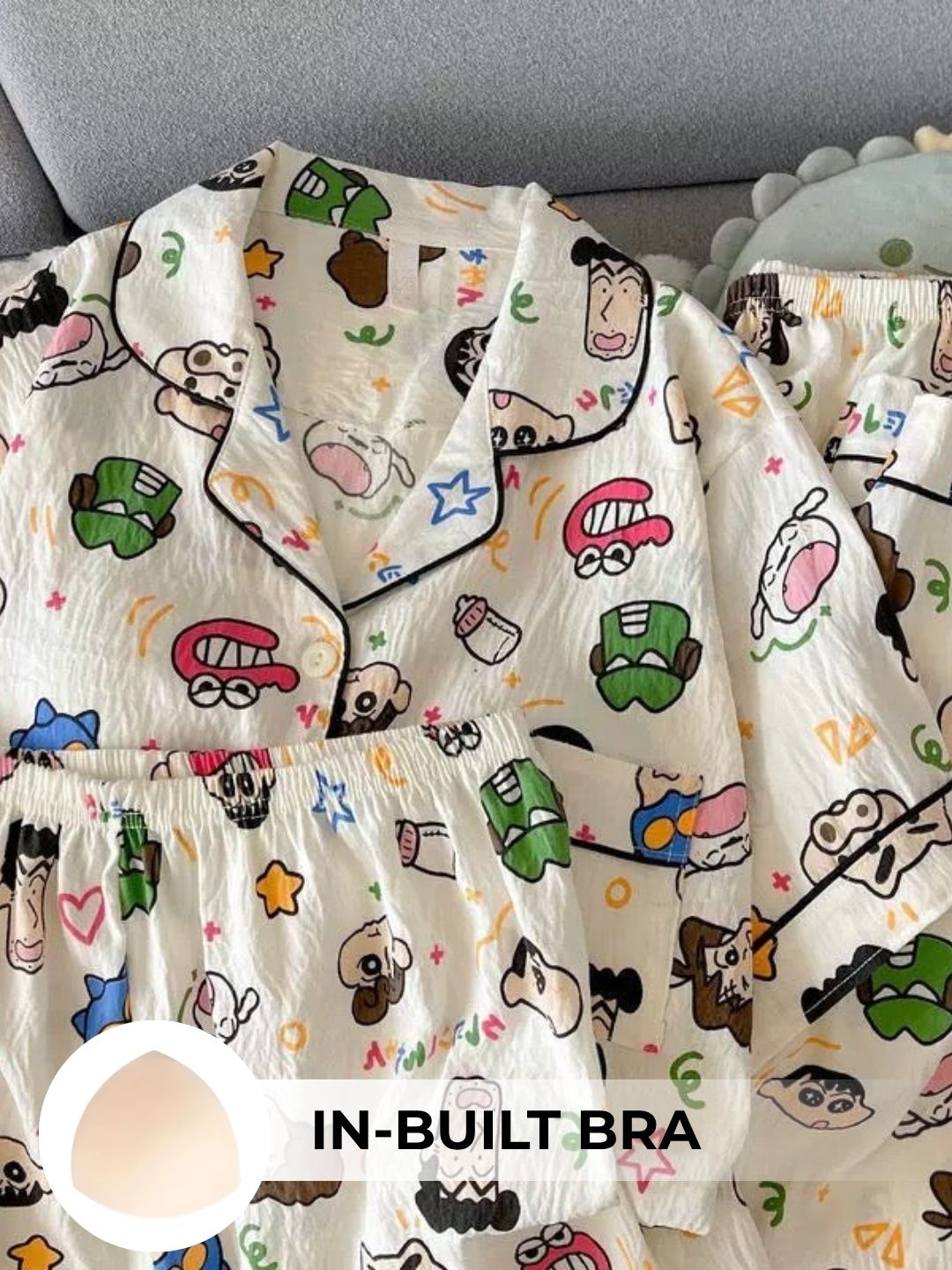 Shin-chan Padded Nightsuit (3PCS)