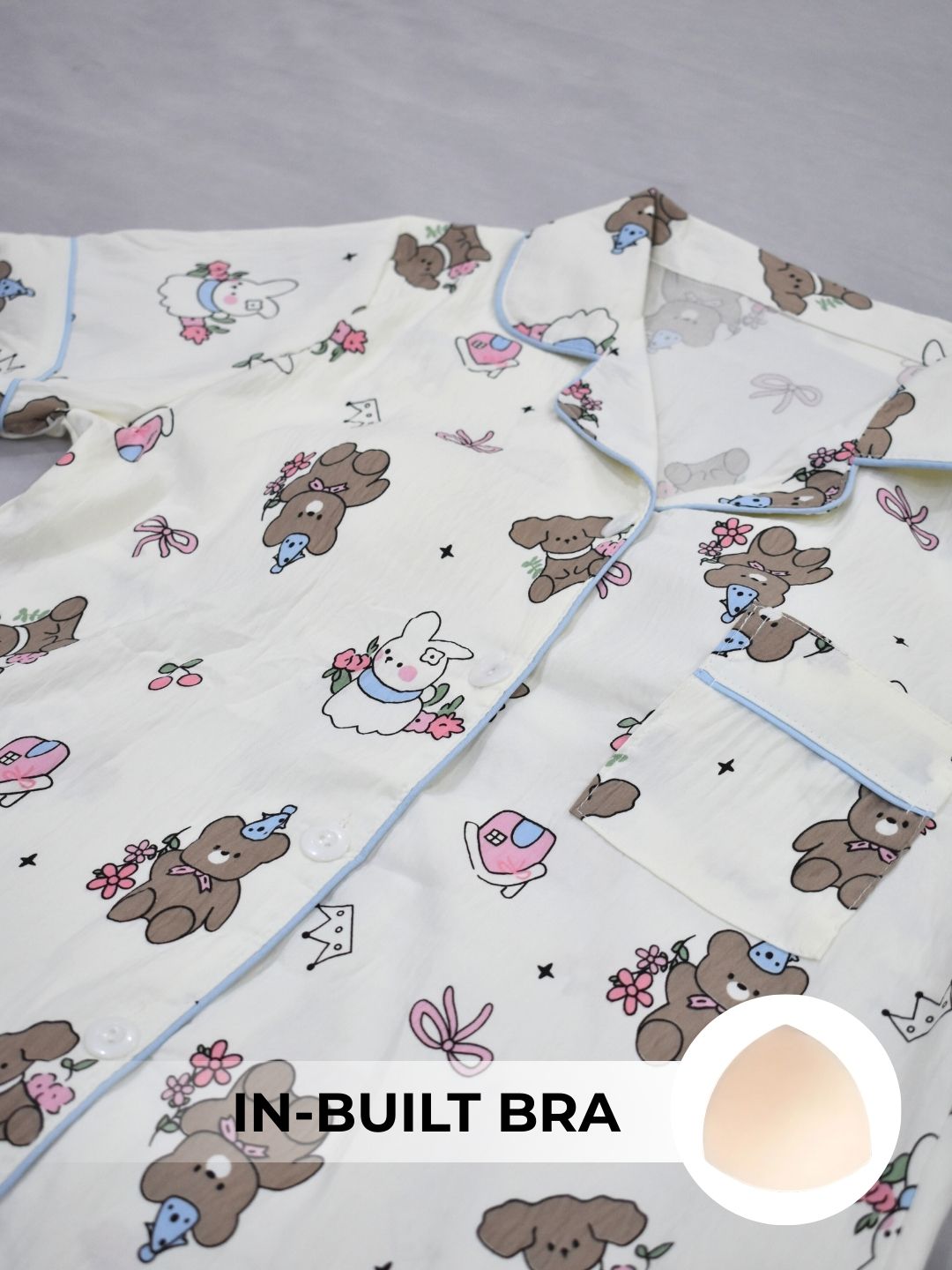 Cuddle Buddies Padded Nightsuit Set (3PCS)