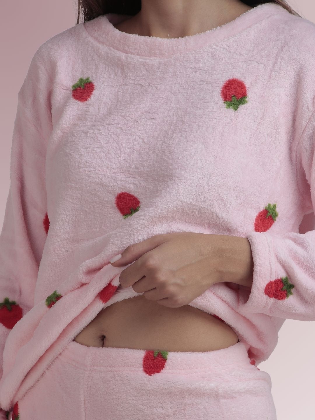 Berry Cute: Baby Pink Nightsuit