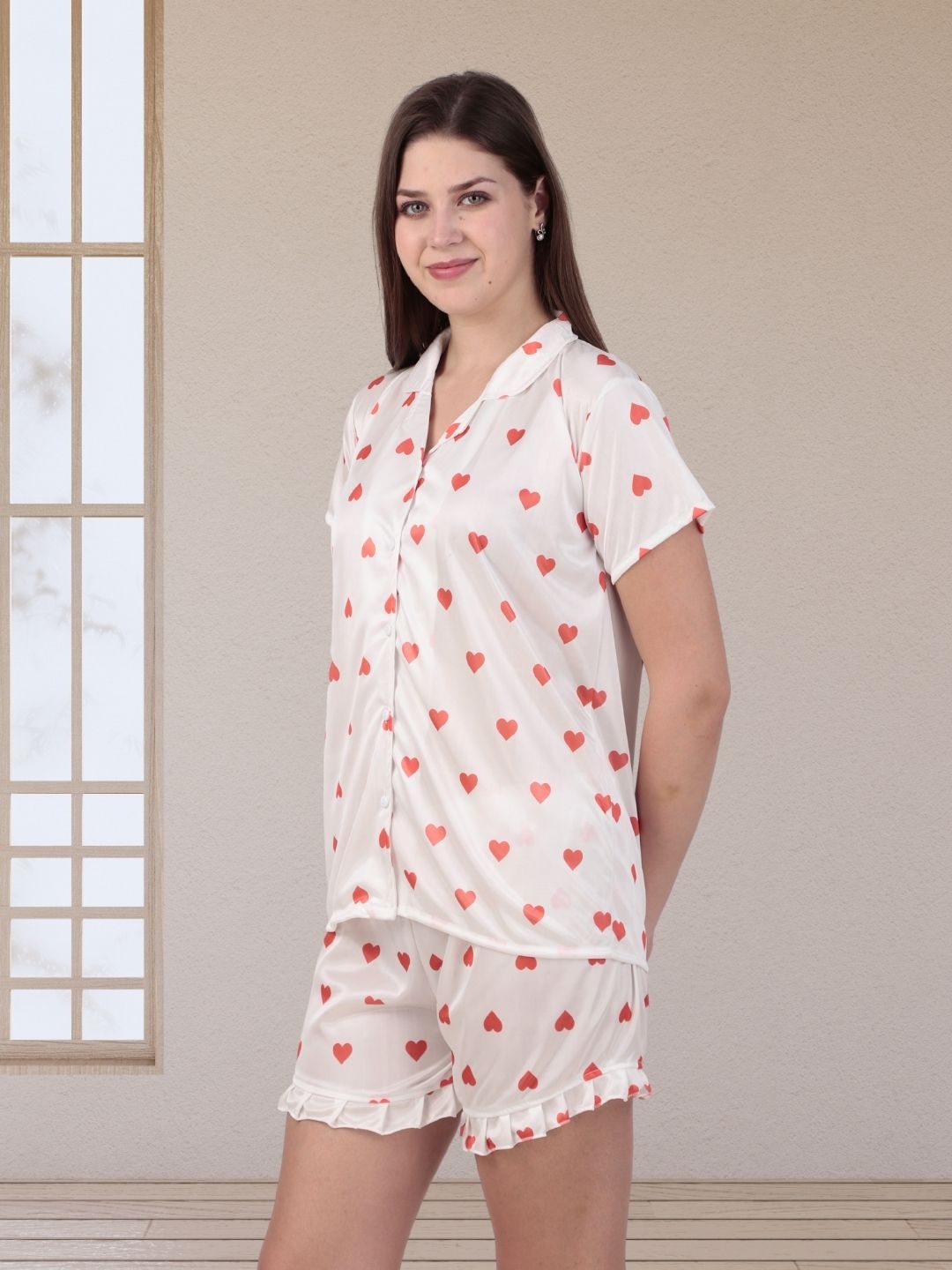 Midnight Romance Satin Nightsuit