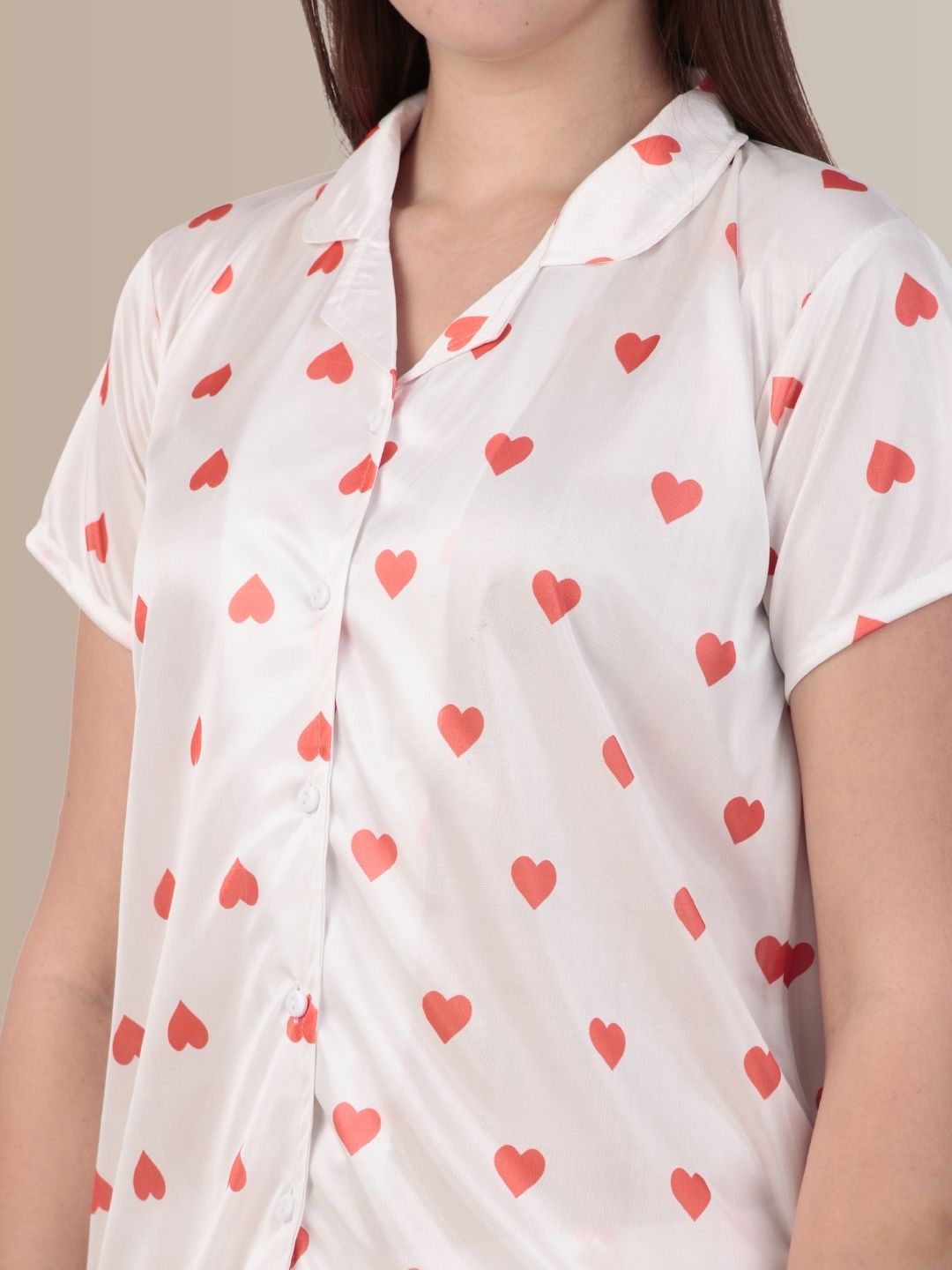 Midnight Romance Satin Nightsuit