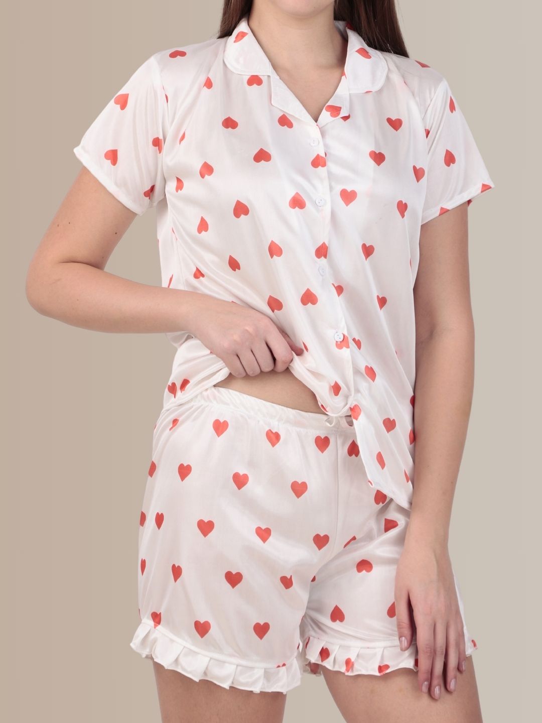 Midnight Romance Satin Nightsuit