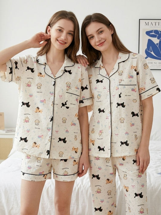 Puppy Love Padded Nightsuit (3PCS)