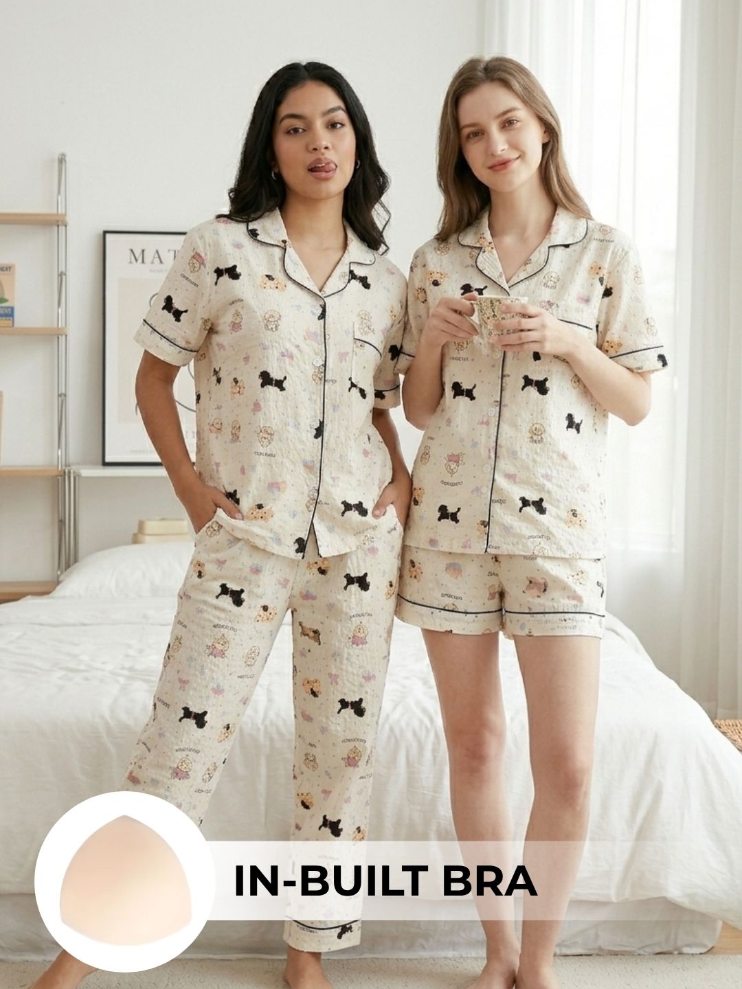 Puppy Love Padded Nightsuit (3PCS)