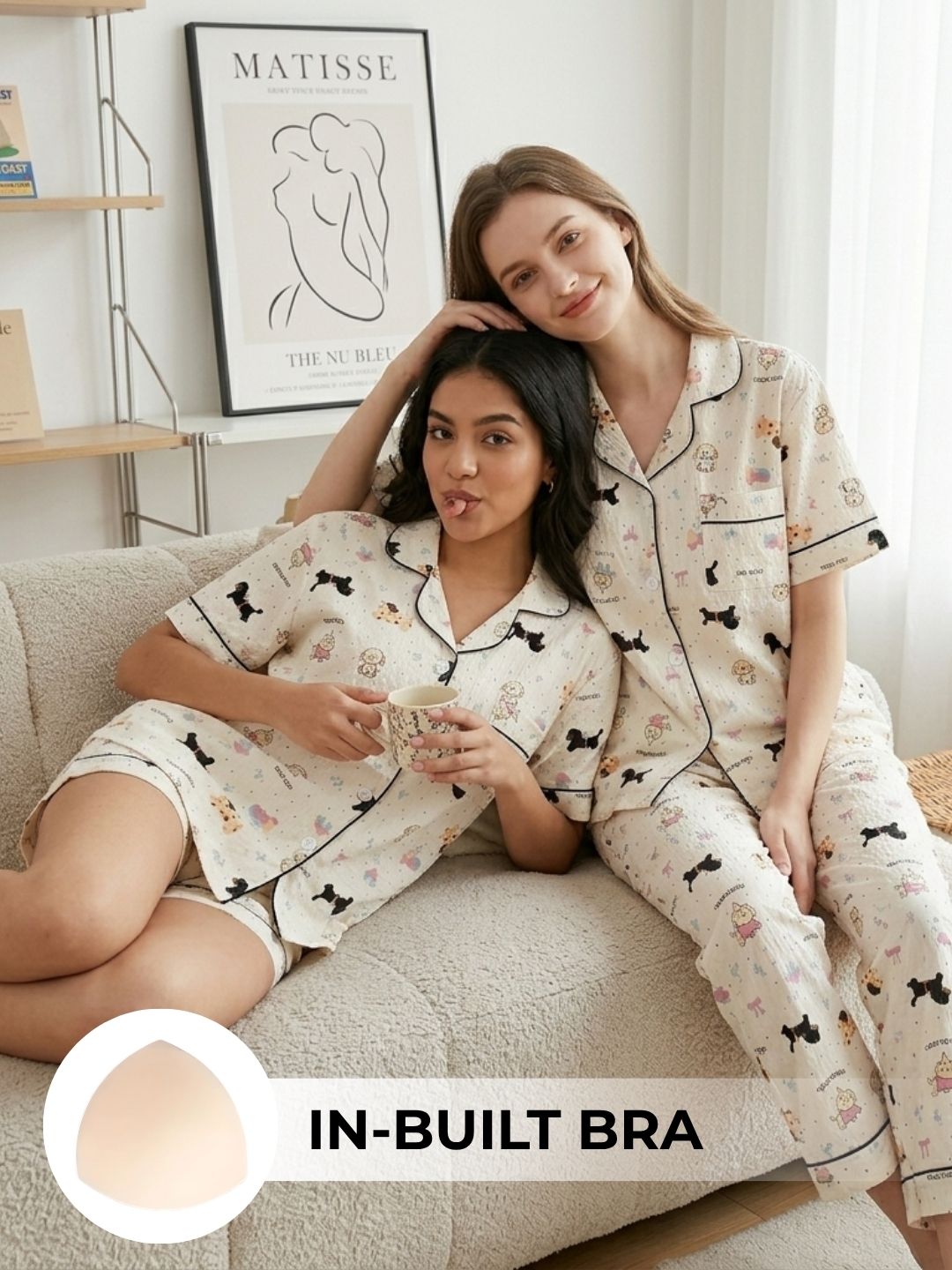 Puppy Love Padded Nightsuit (3PCS)