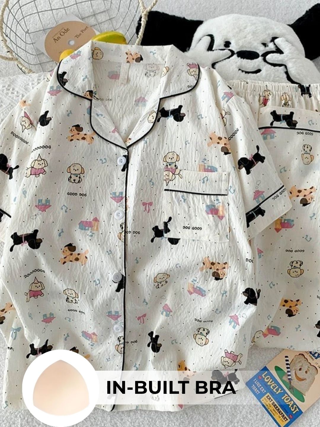 Puppy Love Padded Nightsuit (3PCS)