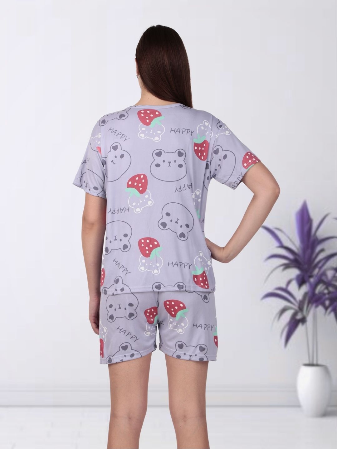 Purple Teddy Nightsuit