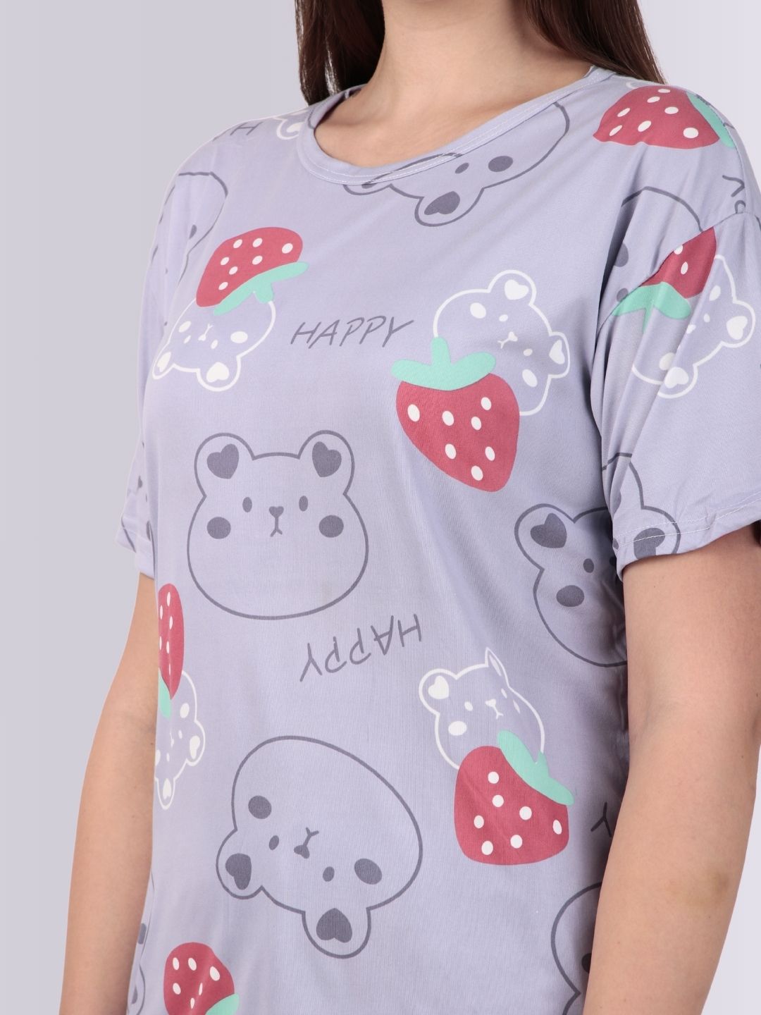 Purple Teddy Nightsuit