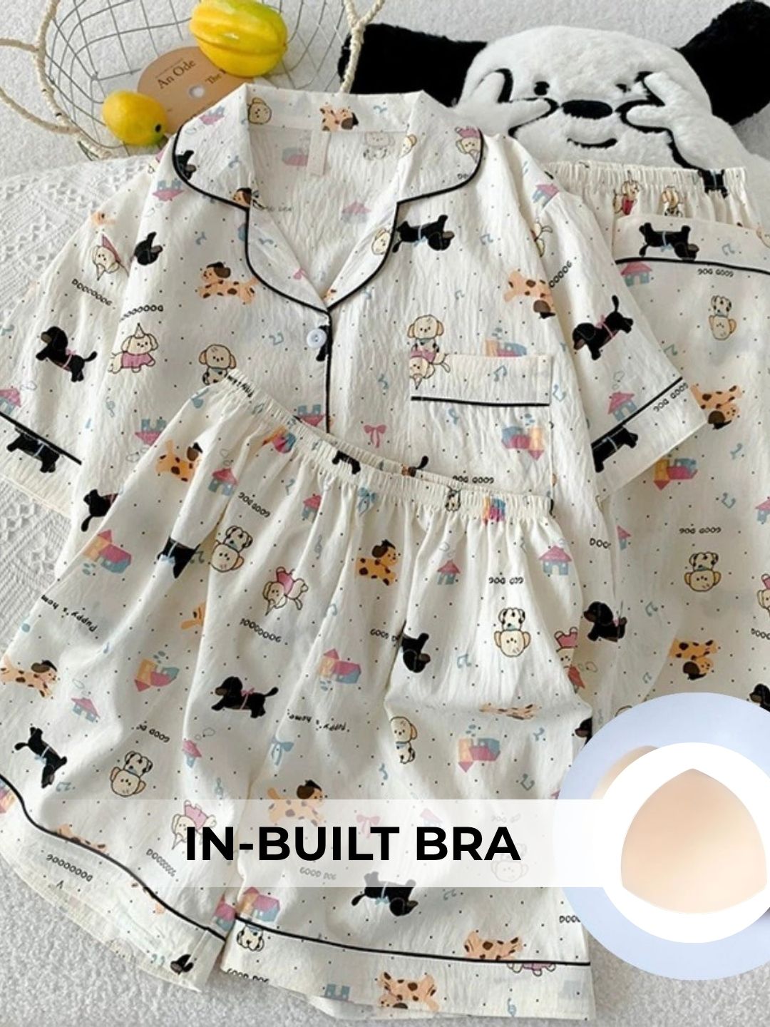 Puppy Love Padded Nightsuit (3PCS)