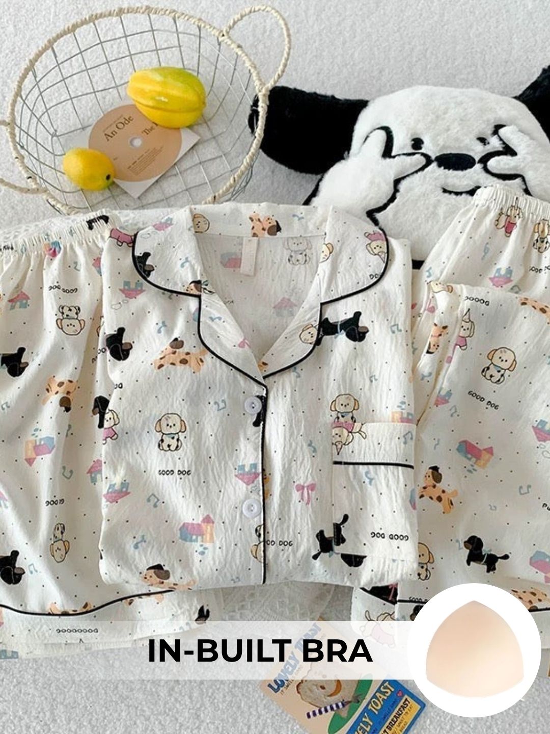 Puppy Love Padded Nightsuit (3PCS)