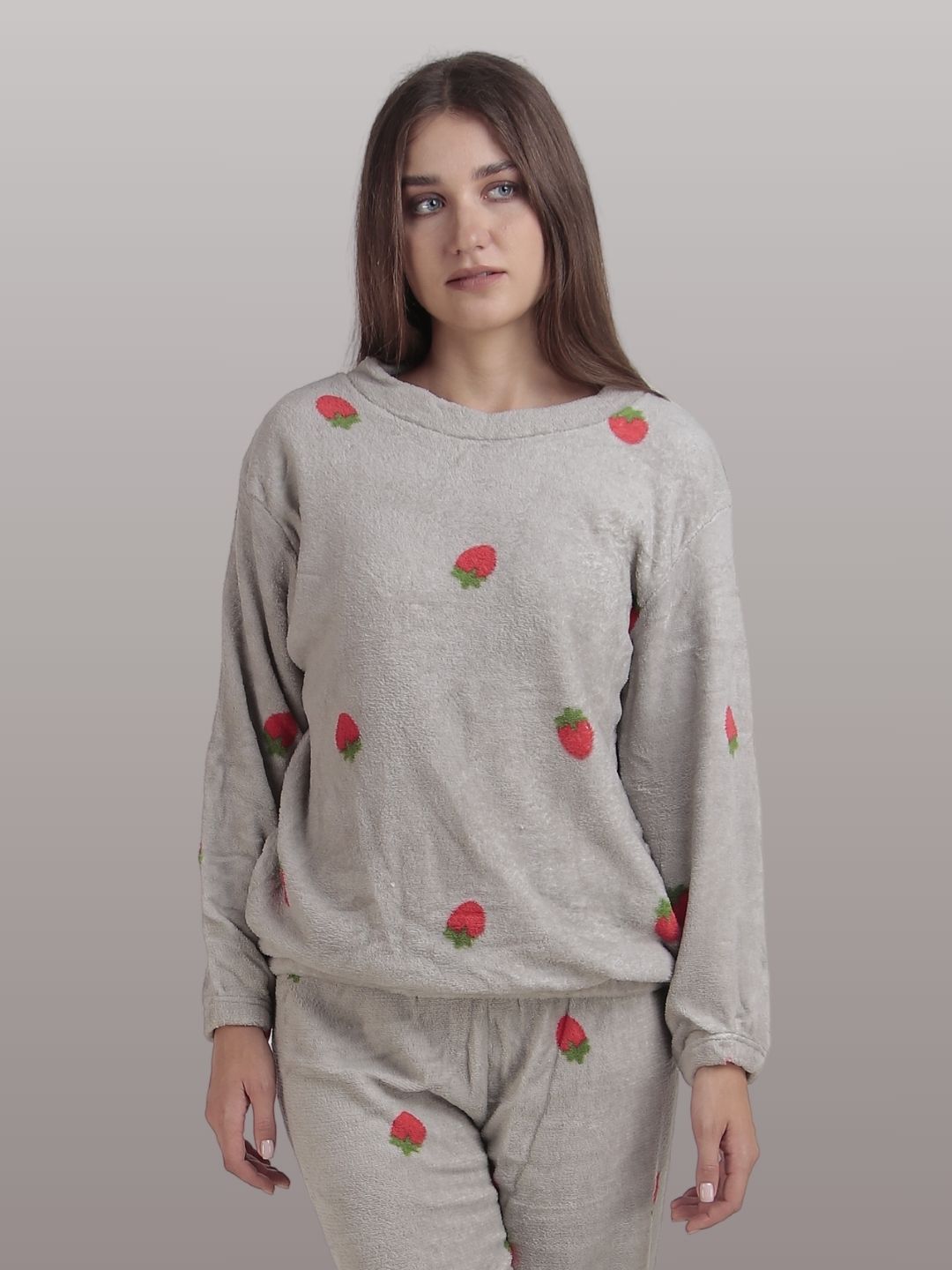 Berry Cute: Grey Nightsuit
