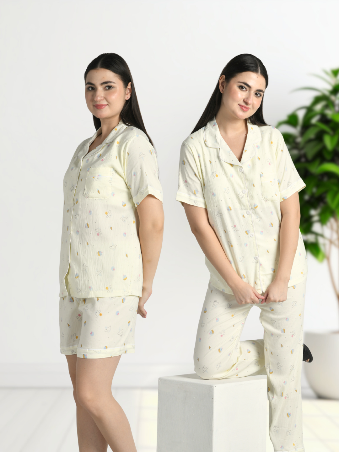 Cupcake Cuddles Padded Nightsuit (3 Pc Set)