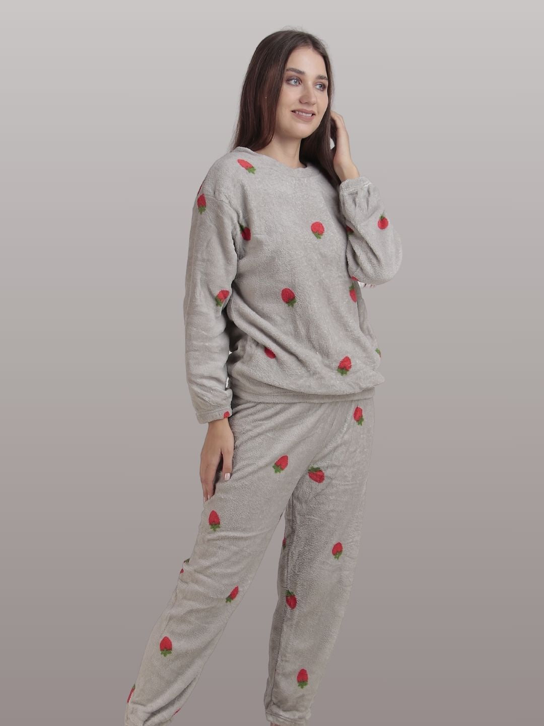 Berry Cute: Grey Nightsuit