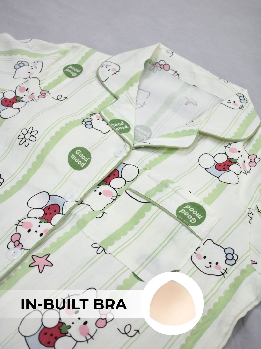 Pawfect Dreams Padded Nightsuit Set (3PCS)