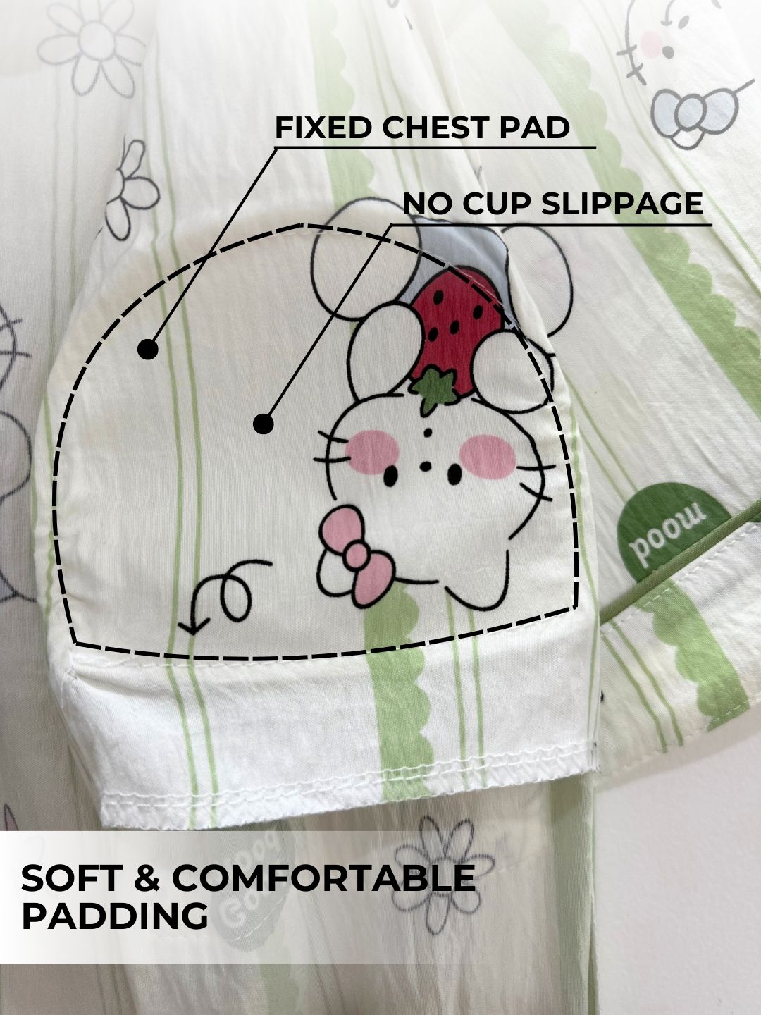 Pawfect Dreams Padded Nightsuit Set (3PCS)