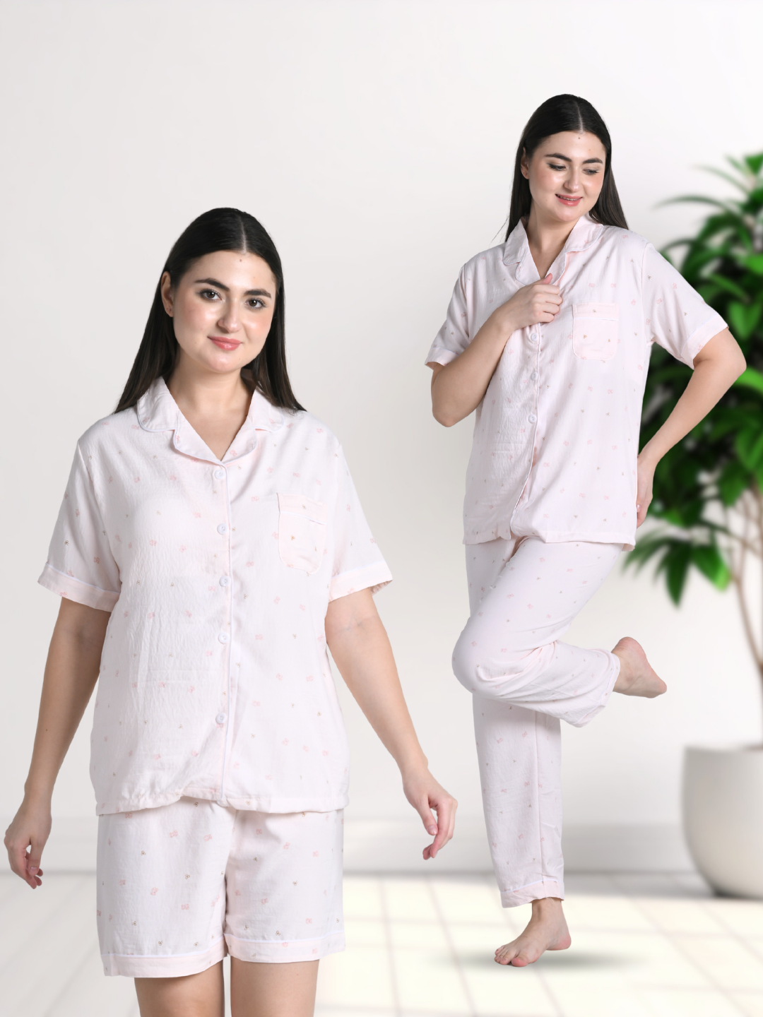 Teddy Charm Padded Nightsuit (3 Pc Set)