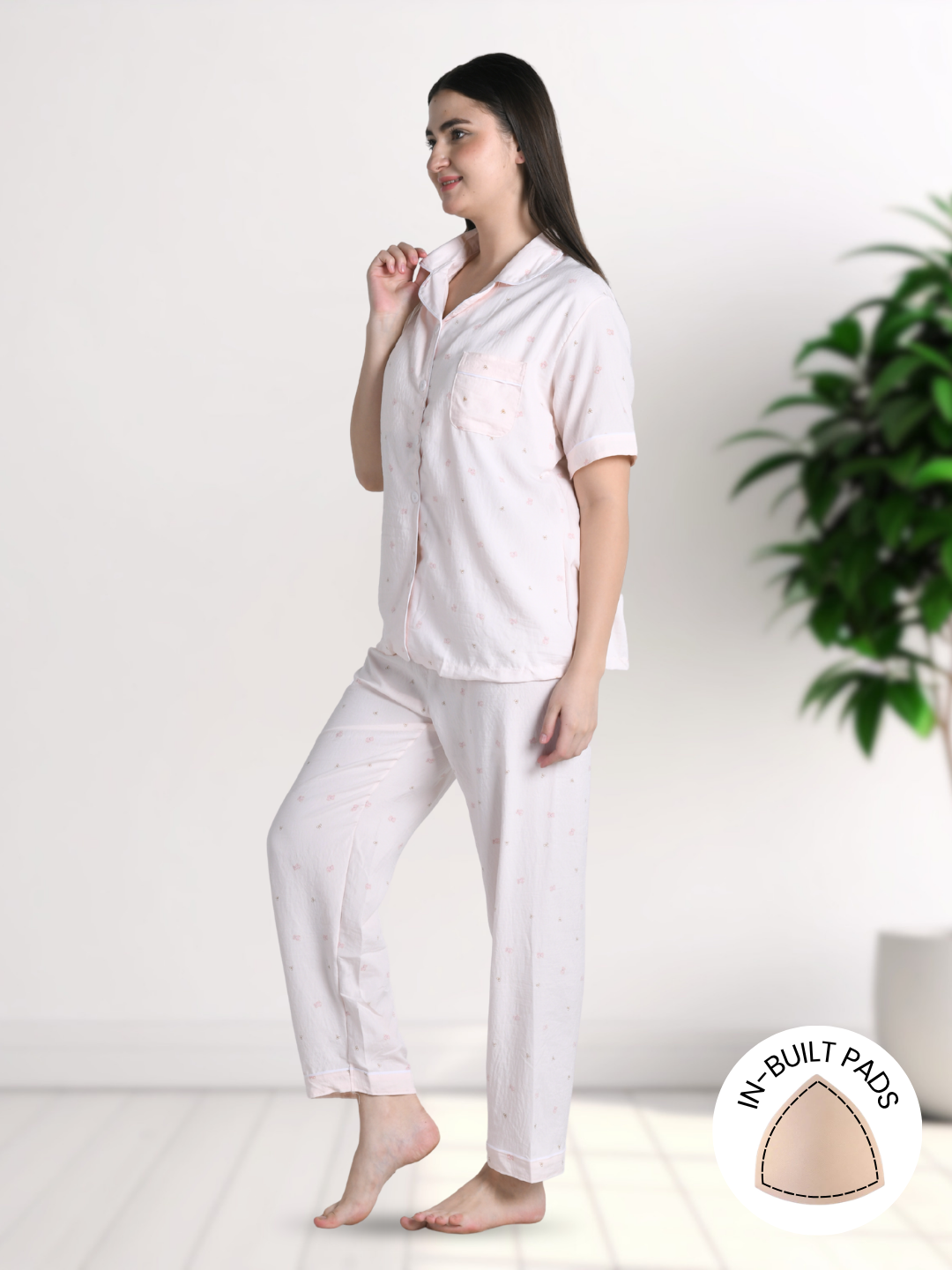 Teddy Charm Padded Nightsuit (3 Pc Set)