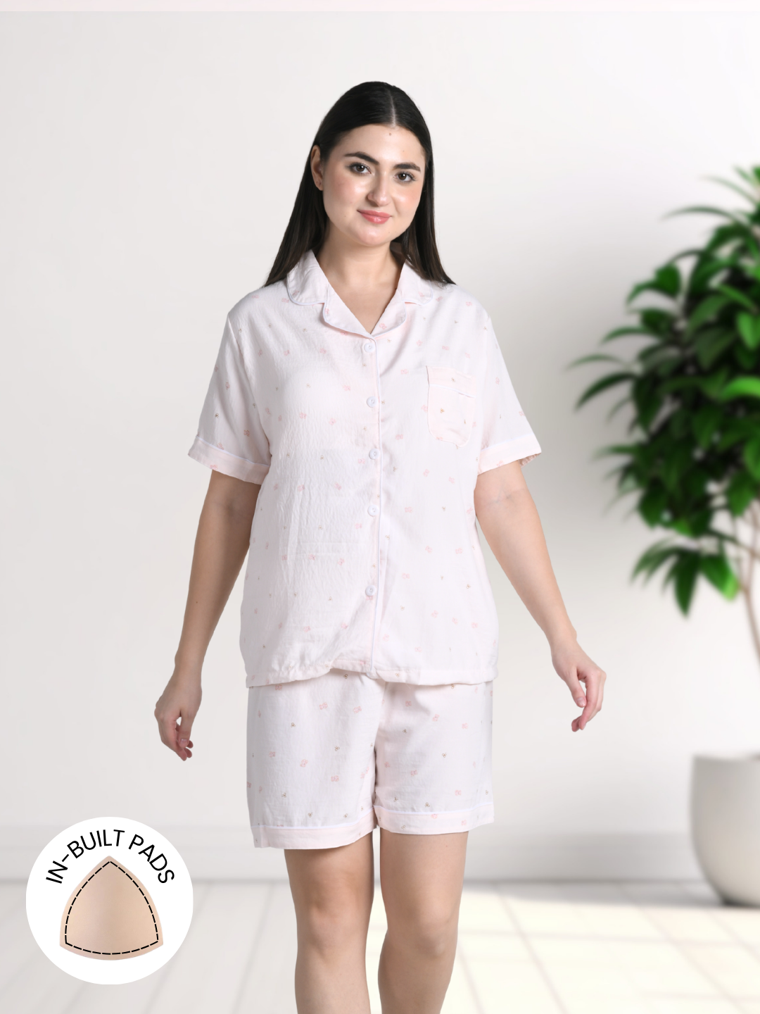 Teddy Charm Padded Nightsuit (3 Pc Set)