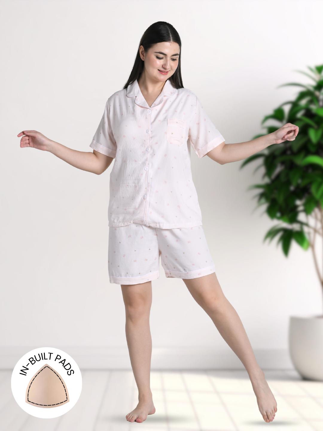 Teddy Charm Padded Nightsuit (3 Pc Set)