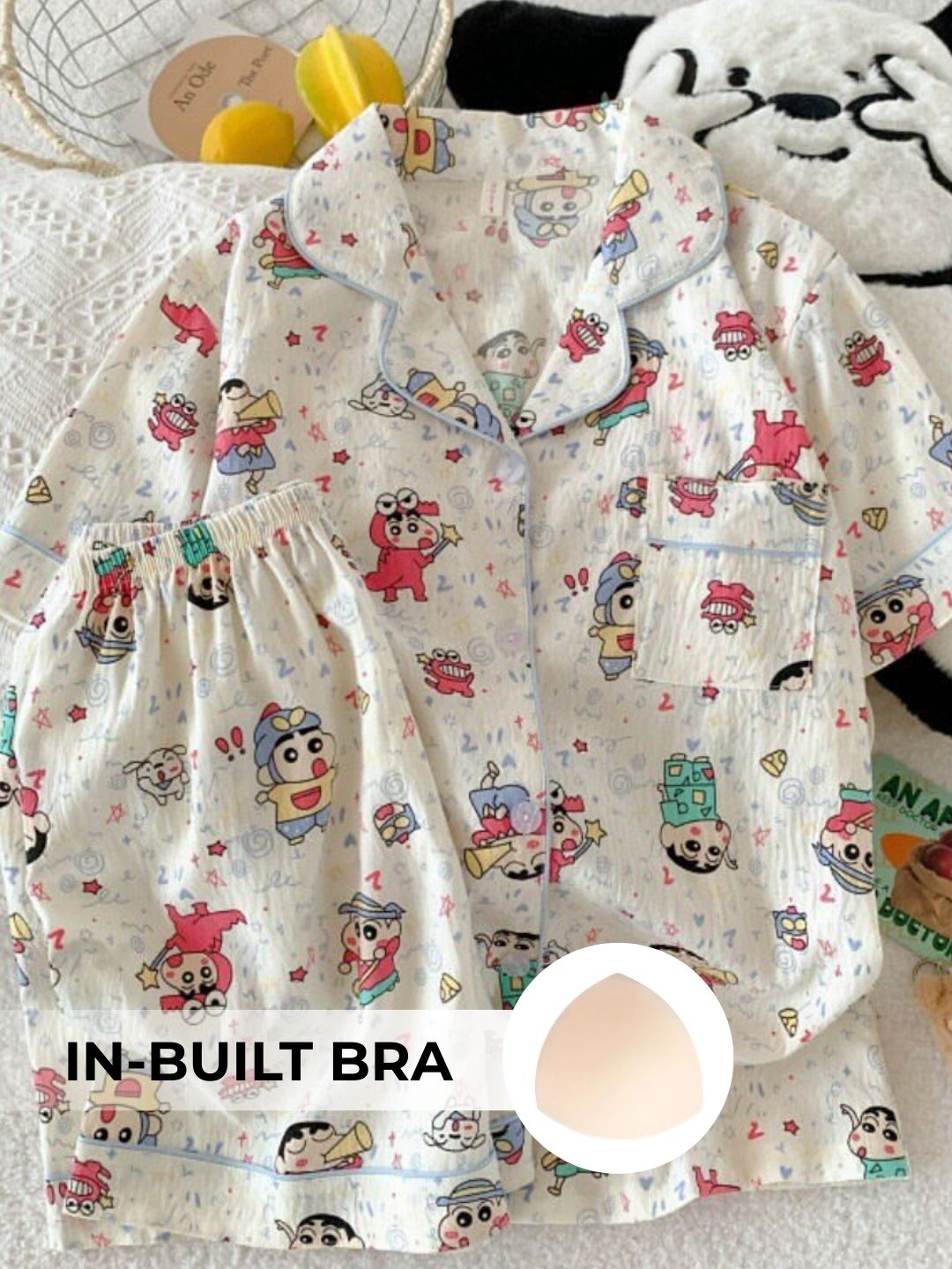 Shinchan Padded Nightsuit Set (3PCS)