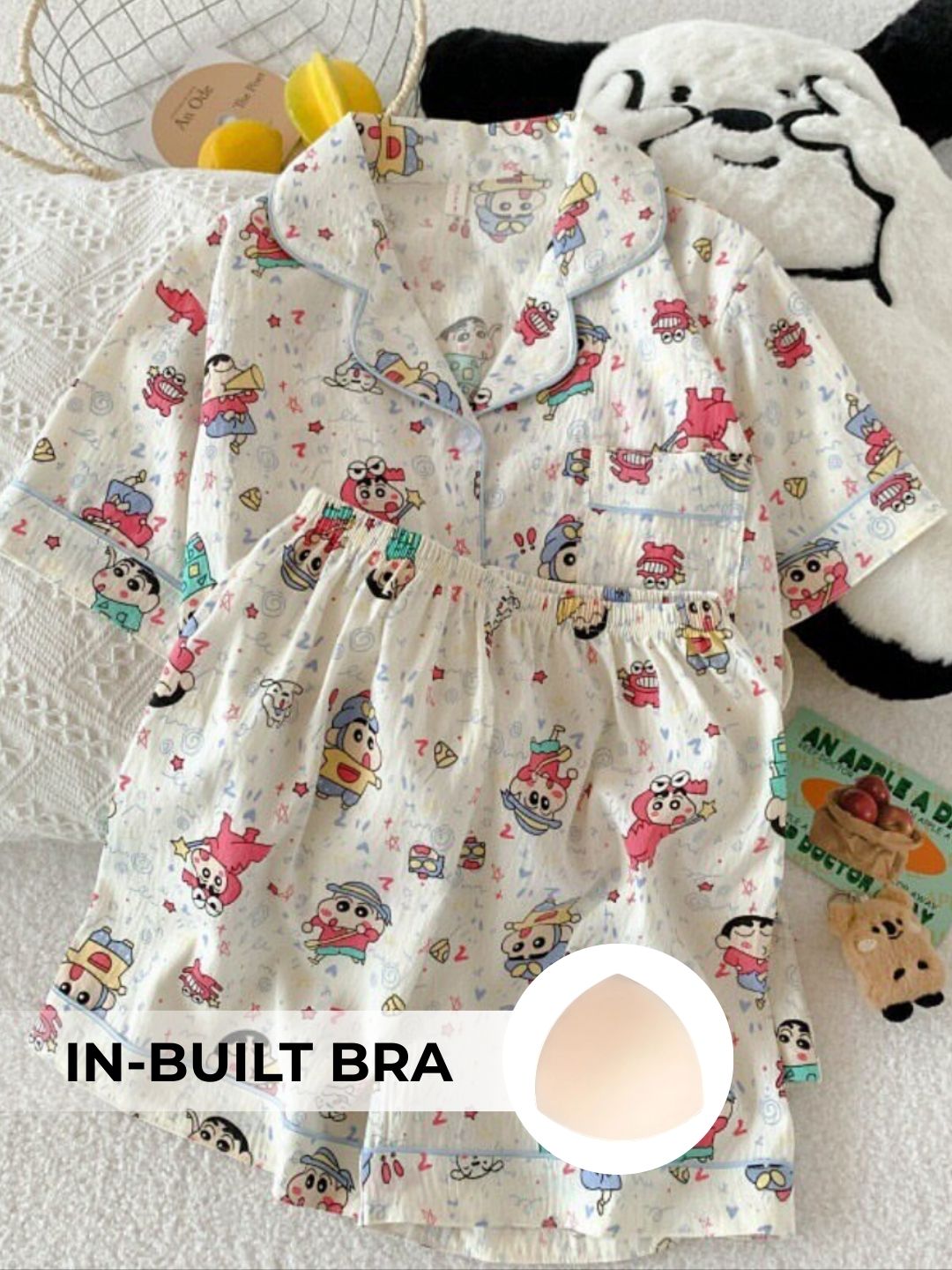 Shinchan Padded Nightsuit Set (3PCS)