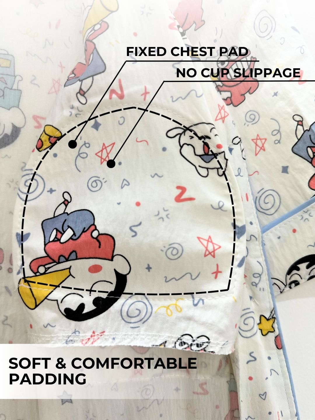 Shinchan Padded Nightsuit Set (3PCS)