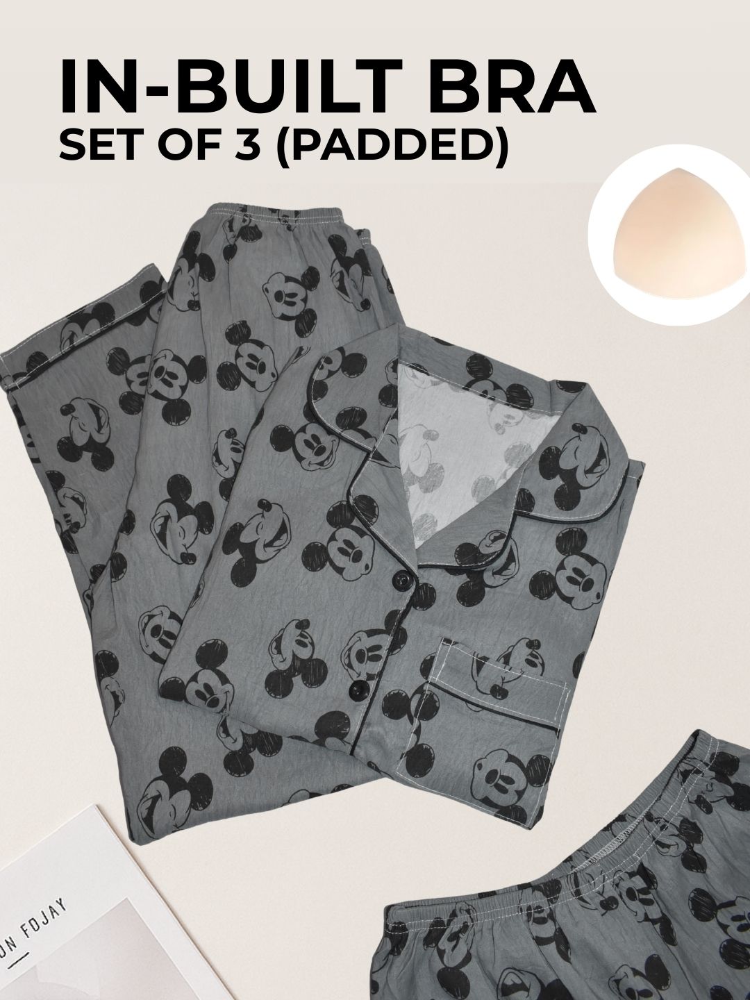 Mickey & Me Padded Nightsuit Set (3PCS)