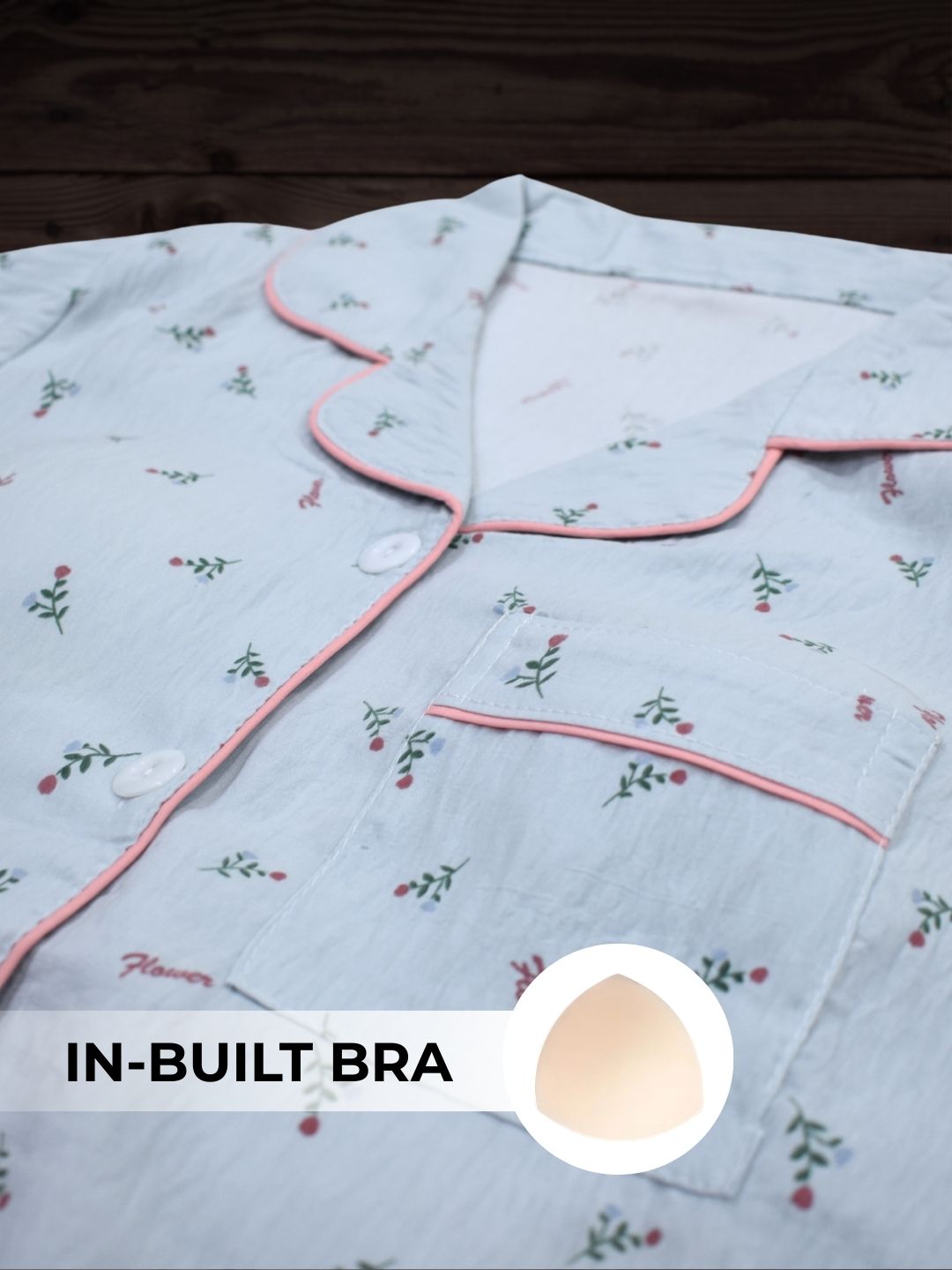 Botanic Padded Nightsuit Set (3PCS)