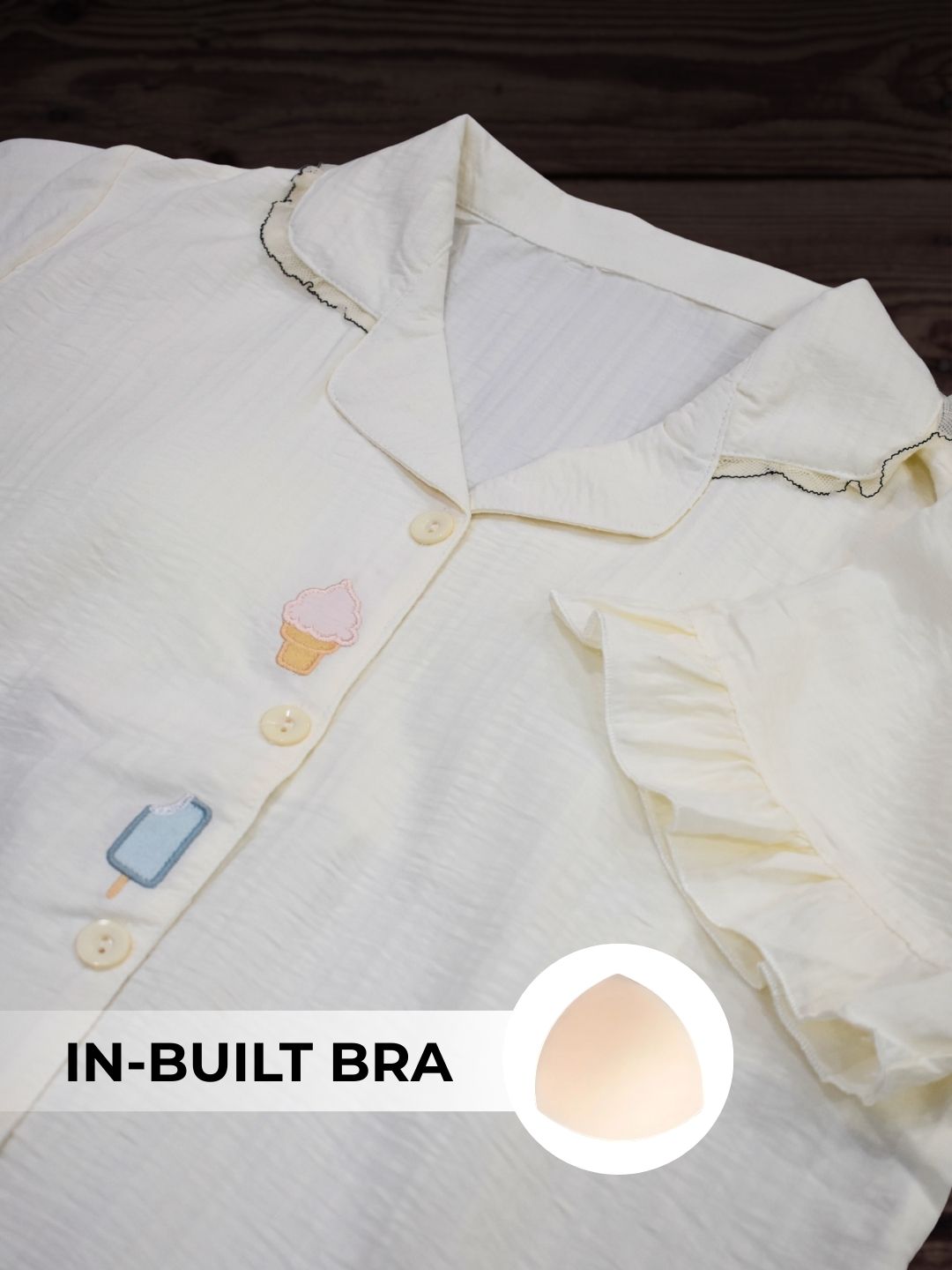 Frozen Hug Padded Nightsuit Set (3PCS)